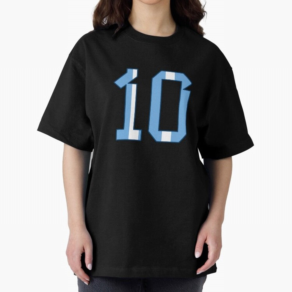 10 - Lionel Messi - Argentina Colours Classic T-Shirt Stand Proud for FIFA World Cup 2026 Spirit, Filled with Portugal, Spain and Germany, Neymar, Haaland and Cristiano Ronaldo, Football Festival Excitement, Trophy Ambitions, Country Rivalries and