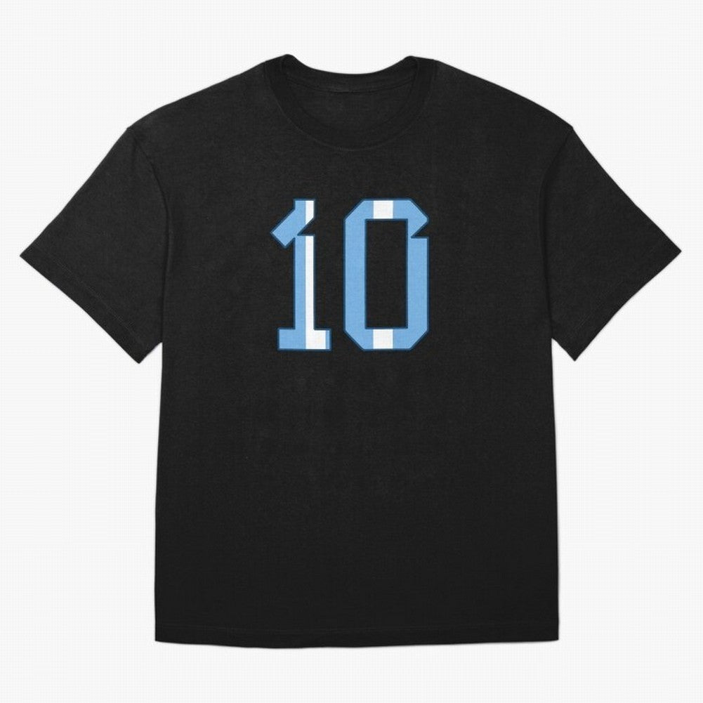 10 - Lionel Messi - Argentina Colours Classic T-Shirt Stand Proud for FIFA World Cup 2026 Spirit, Filled with Portugal, Spain and Germany, Neymar, Haaland and Cristiano Ronaldo, Football Festival Excitement, Trophy Ambitions, Country Rivalries and