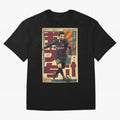 Retro 70's Japanese Messi Oversized T-Shirt Feel International Energy from Match Day Hype around FIFA World Cup 2026 Group Stage, CR7 and Messi, Netherlands, Supporter Pride, Iconic Celebrations, Legendary Names and Global Match Day Energy; Made