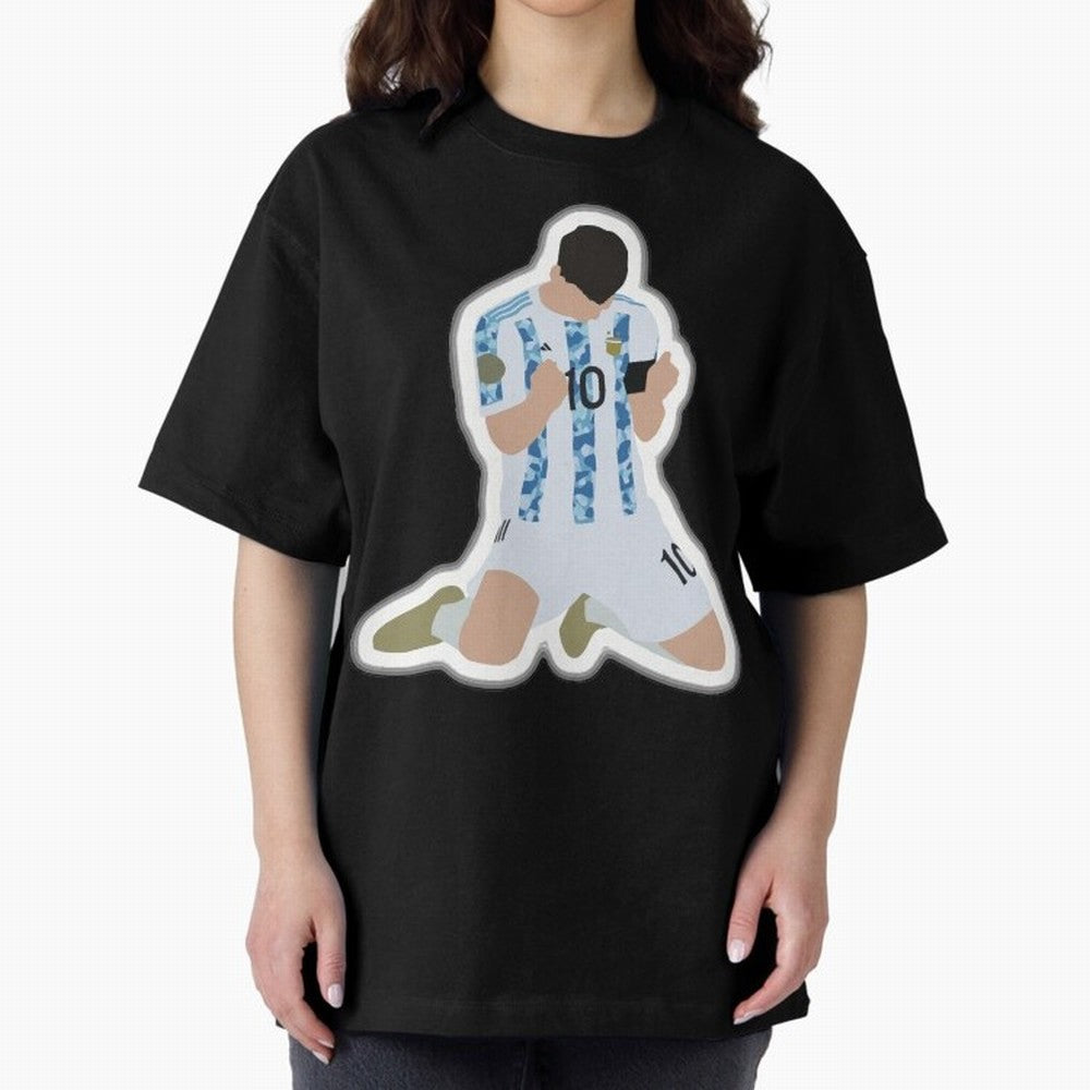Messi Pop Art Portrait Classic T-Shirt Embrace Global Football Passion for FIFA World Cup 2026, Built around Messi, Neymar and Mbappe, Argentina, France and Brazil, Stadium Memories, Football Loyalty, International Chants and Championship