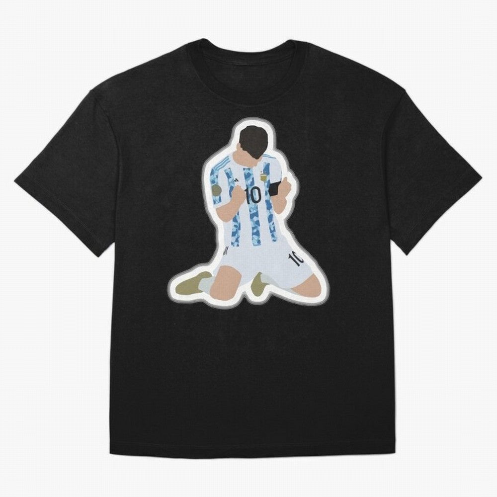 Messi Pop Art Portrait Classic T-Shirt Embrace Global Football Passion for FIFA World Cup 2026, Built around Messi, Neymar and Mbappe, Argentina, France and Brazil, Stadium Memories, Football Loyalty, International Chants and Championship