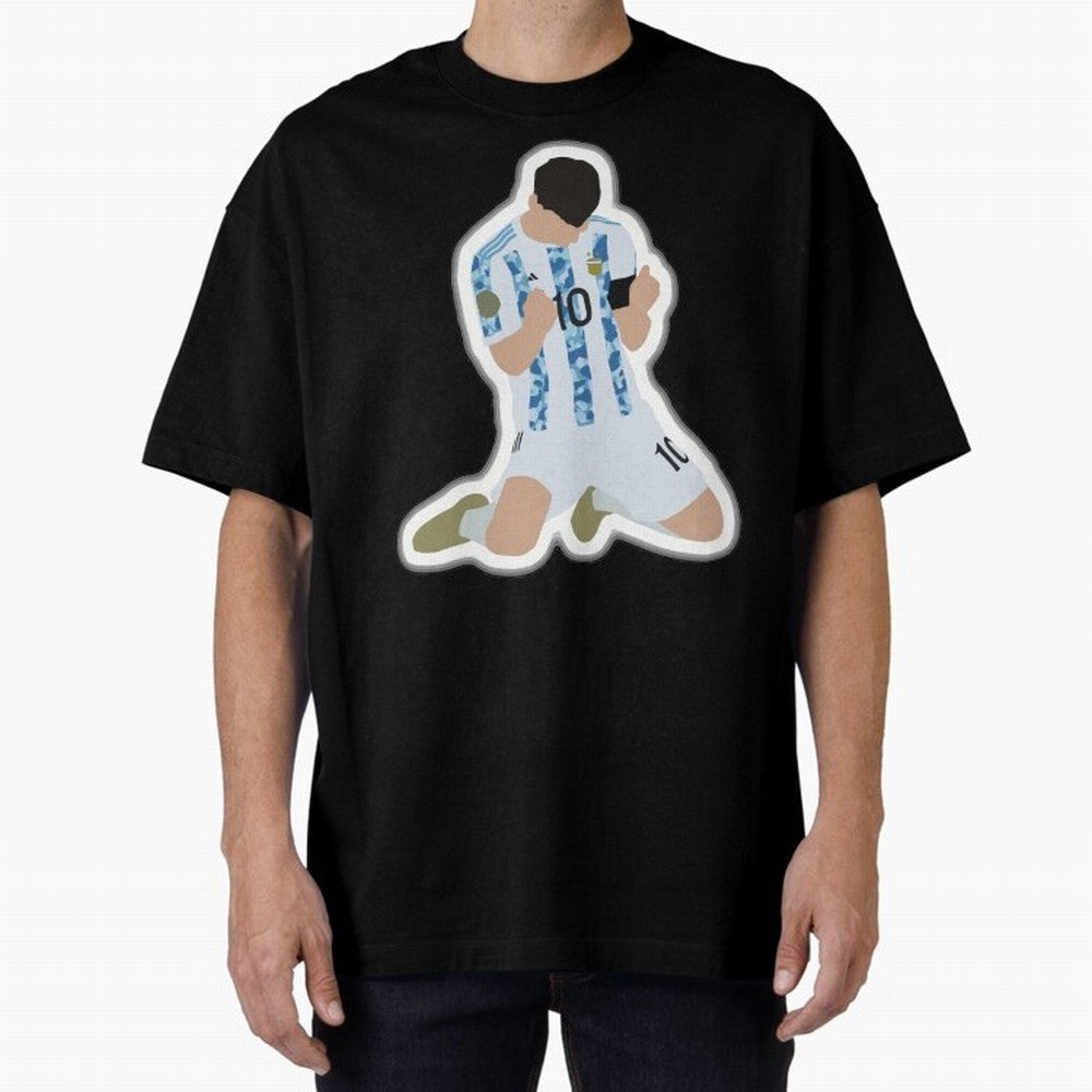 Messi Pop Art Portrait Classic T-Shirt Embrace Global Football Passion for FIFA World Cup 2026, Built around Messi, Neymar and Mbappe, Argentina, France and Brazil, Stadium Memories, Football Loyalty, International Chants and Championship
