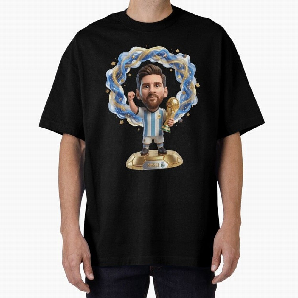 Messi Argentina 2026 - Legend Soccer Chibi 3D Classic T-Shirt Show Love for Legendary Goals in Global Football Passion for FIFA World Cup 2026 Group Stage, Capturing Messi, CR7 and Mbappe, England, France and Netherlands, Stadium Chants, National