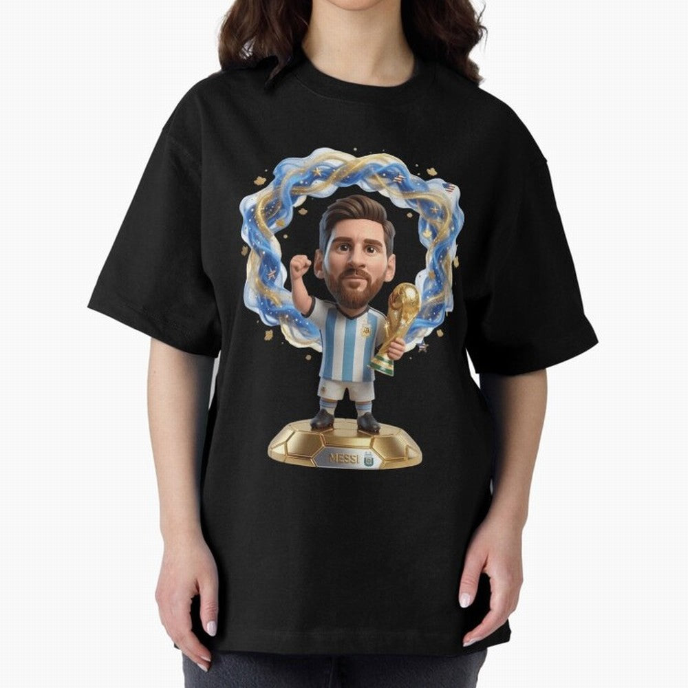Messi Argentina 2026 - Legend Soccer Chibi 3D Classic T-Shirt Show Love for Legendary Goals in Global Football Passion for FIFA World Cup 2026 Group Stage, Capturing Messi, CR7 and Mbappe, England, France and Netherlands, Stadium Chants, National