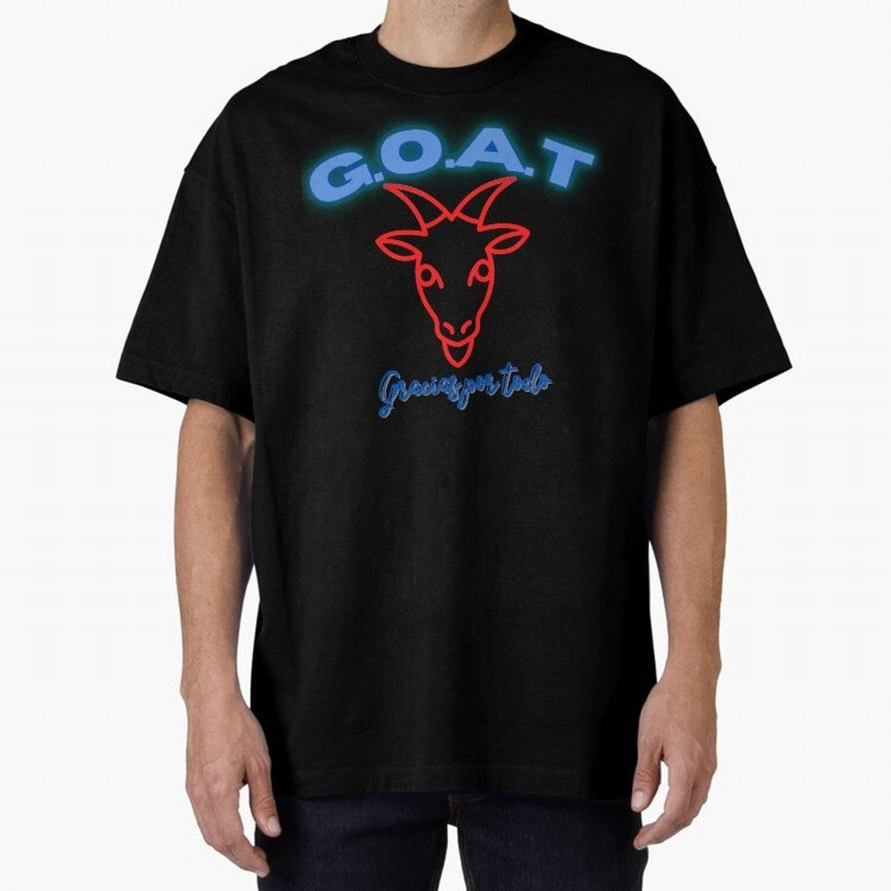 Lionel Messi THANKS GOAT Shirt Oversized T-Shirt Bring Bold Fan Energy to Match Day Hype around FIFA World Cup 2026 Group Stage, CR7, France and Portugal, Sports Nostalgia, International Competition, Famous Players and Unforgettable Victories;