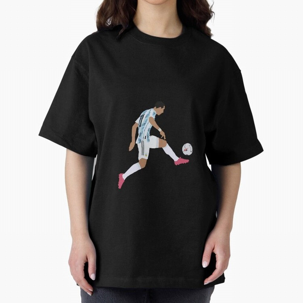 Angel Di Maria Argentina Football Player Classic T-Shirt Back the Journey through FIFA World Cup 2026 Group Stage with Neymar, Haaland and Cristiano Ronaldo, Brazil Energy, Worldwide Fan Energy, Dramatic Goals, Stadium Lights and Championship