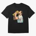 Messi Cup Oversized T-Shirt Show Up for the Glory of Match Day Hype around FIFA World Cup 2026, CR7 and Messi, Portugal, Spain and Germany, Vintage Soccer Flavor, Modern Football Stars, National Flags and Final Night Emotion; Made for Die Hard