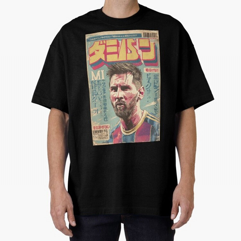 Messi the Goat Japanese Vintage Poster Classic T-Shirt Celebrate the Road through Global Football Passion for FIFA World Cup 2026 USA Canada Mexico, Centered on Neymar, France, Worldwide Fan Energy, Dramatic Goals, Stadium Lights and Championship