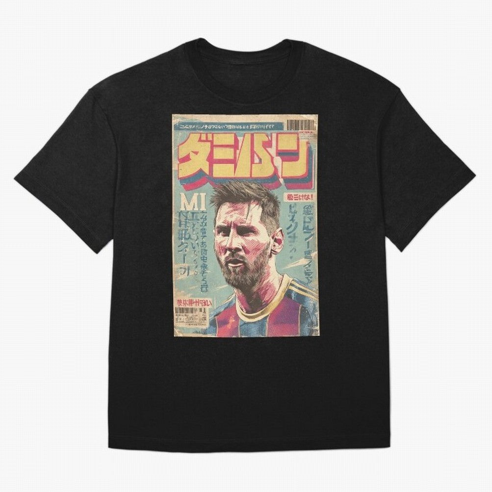 Messi the Goat Japanese Vintage Poster Classic T-Shirt Celebrate the Road through Global Football Passion for FIFA World Cup 2026 USA Canada Mexico, Centered on Neymar, France, Worldwide Fan Energy, Dramatic Goals, Stadium Lights and Championship