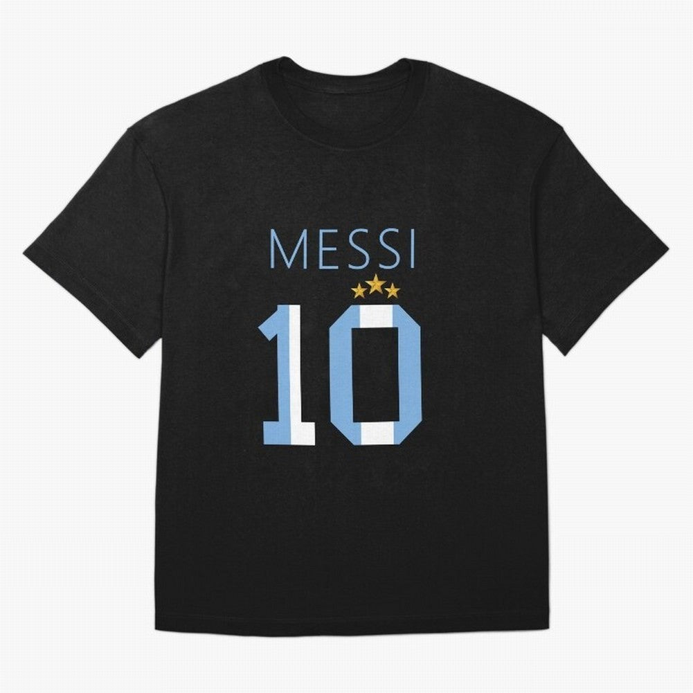 Messi argentina number 10 with 3 stars ver 1 Classic T-Shirt Refresh Match Day Hype around FIFA World Cup 2026 USA Canada Mexico, Messi, Spain and Netherlands, Football Festival Excitement, Trophy Ambitions, Country Rivalries and Star Player Buzz;