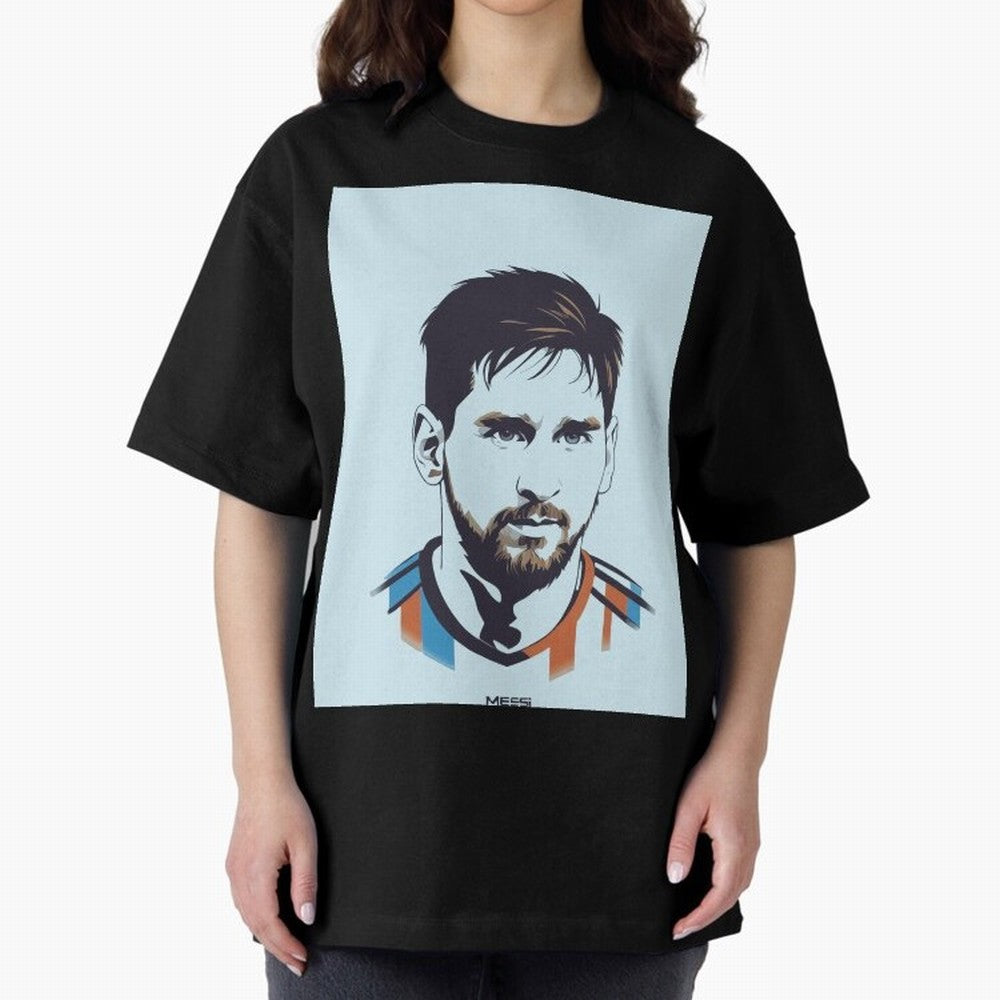 Messi Pop Art Portrait Classic T-Shirt Stand Out with Spirit from FIFA World Cup 2026 Group Stage for Fans of CR7 and Messi and Portugal, Spain and Germany, Bringing Retro Football Energy, Iconic Rivalries, Trophy Chase Drama and Stadium