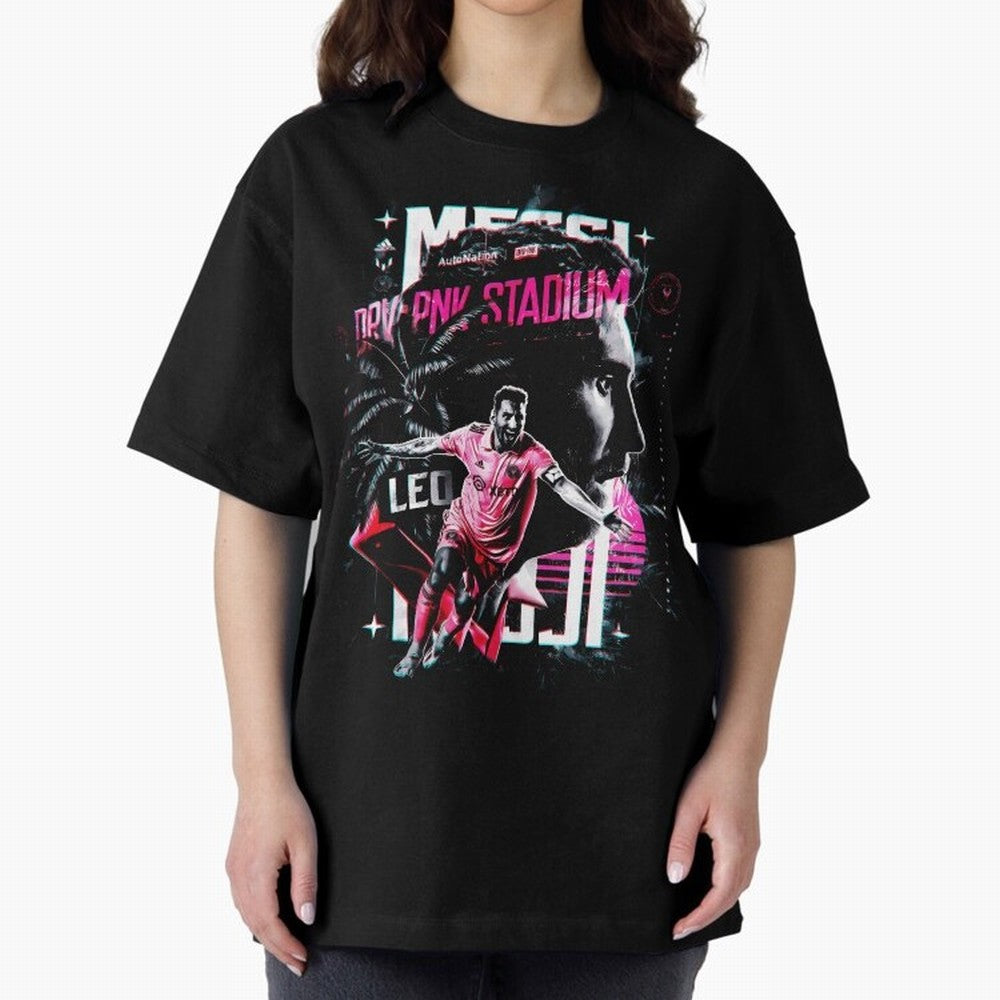 Messi The GOAT Oversized T-Shirt Embrace FIFA World Cup 2026 with Mbappe and Neymar, Spain Energy, Sports Nostalgia, International Competition, Famous Players and Unforgettable Victories; Made for Collectors Who Enjoy Iconic Players, Country Pride,