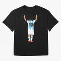 Messi Pop Art Portrait Classic T-Shirt Remember FIFA World Cup 2026 Highlighting CR7, Portugal Energy, Worldwide Fan Energy, Dramatic Goals, Stadium Lights and Championship Celebrations; Made for Collectors Who Enjoy Iconic Players, Country Pride,