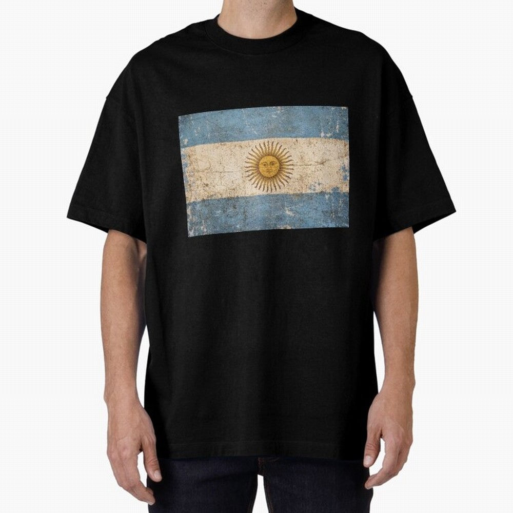 Vintage Argentina Flag Soccer Fan Design Classic T-Shirt Live for the Drama of Global Football Passion for FIFA World Cup 2026, Driven by Mbappe and Neymar, Spain and Netherlands, Classic Soccer Heritage, Championship Pressure, Fan Loyalty and