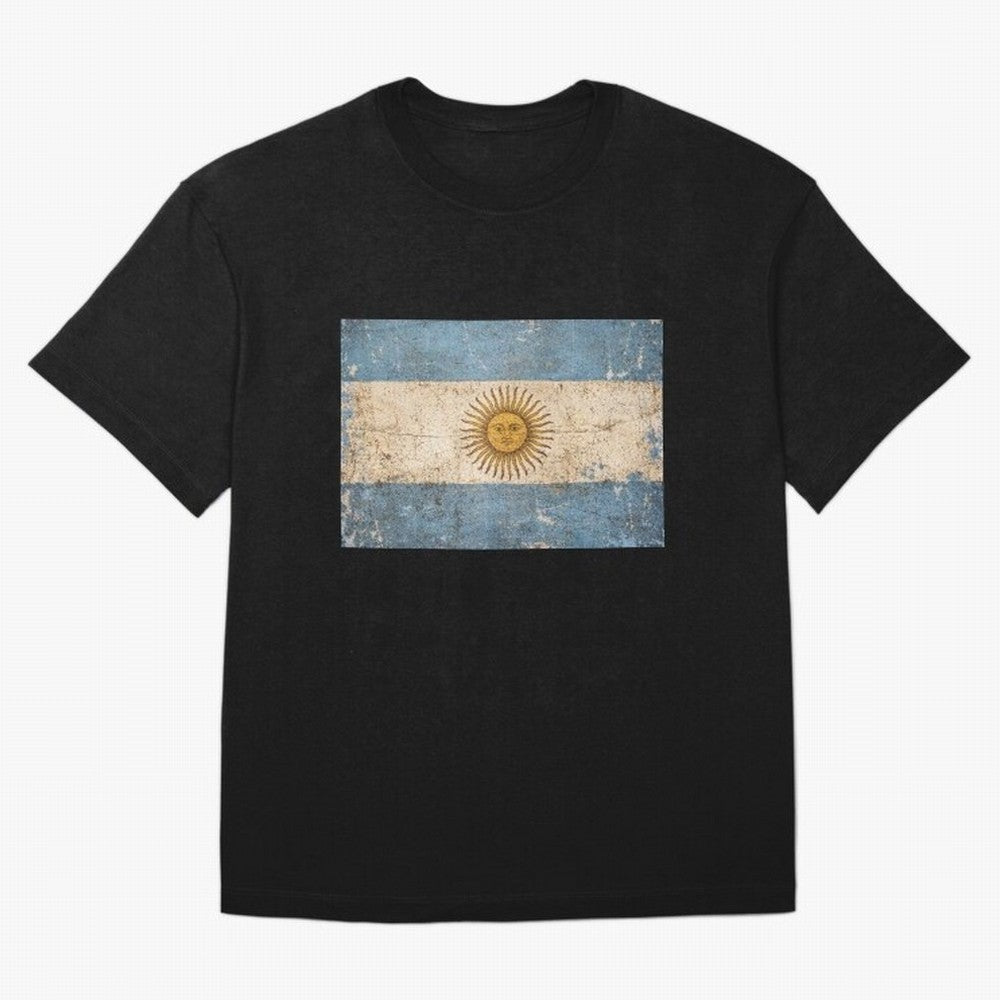 Vintage Argentina Flag Soccer Fan Design Classic T-Shirt Live for the Drama of Global Football Passion for FIFA World Cup 2026, Driven by Mbappe and Neymar, Spain and Netherlands, Classic Soccer Heritage, Championship Pressure, Fan Loyalty and