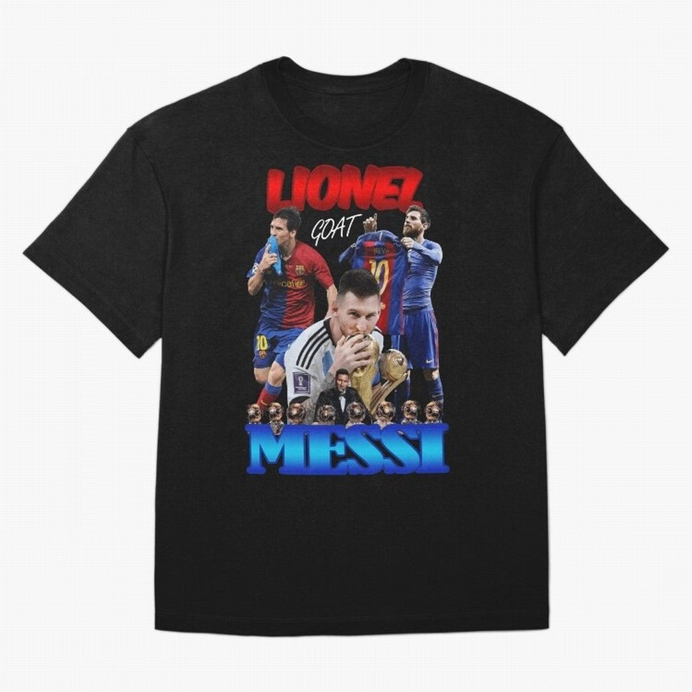 Messi The GOAT Classic T-Shirt Follow the Final Road of Global Football Passion for FIFA World Cup 2026 USA Canada Mexico, Driven by Neymar, Spain, Match Day Excitement, Supporter Culture, Golden Goals and Global Football Passion; Ideal for Fans