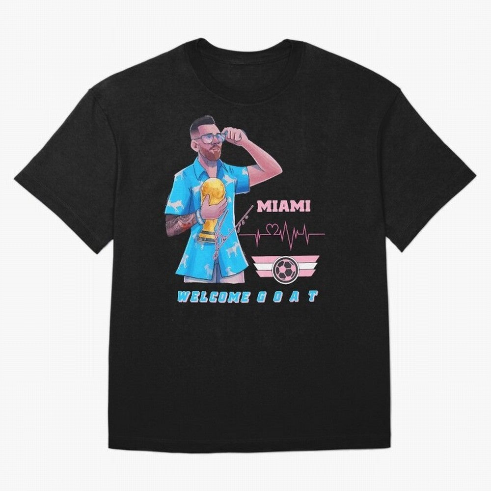 Messi The GOAT Classic T-Shirt Celebrate Supporters United by Global Football Passion for FIFA World Cup 2026 USA Canada Mexico, Inspired by Cristiano Ronaldo, Haaland and CR7, Spain, Football Festival Excitement, Trophy Ambitions, Country