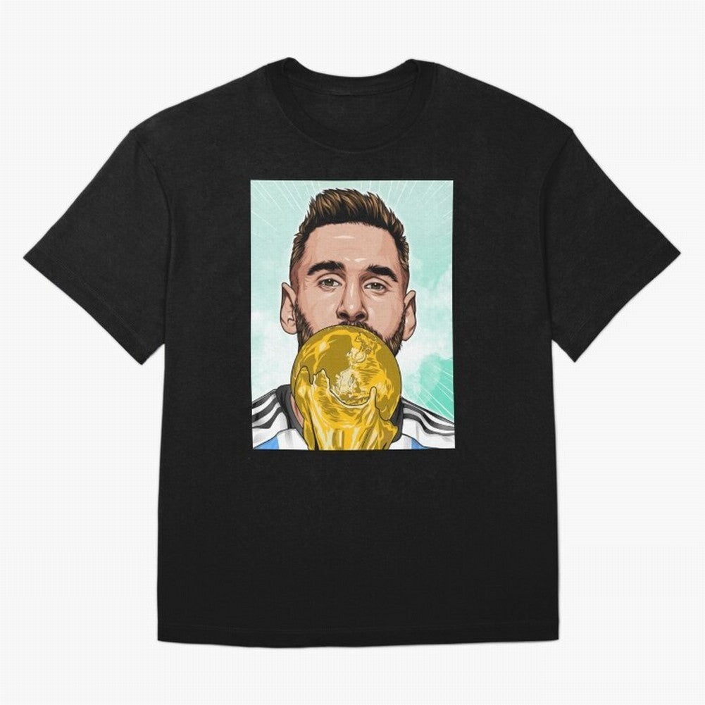 Messi goat Oversized T-Shirt Join the Global Buzz around Match Day Hype around FIFA World Cup 2026 USA Canada Mexico, Mbappe, Brazil, Portugal and Argentina, Vintage Soccer Flavor, Modern Football Stars, National Flags and Final Night Emotion;