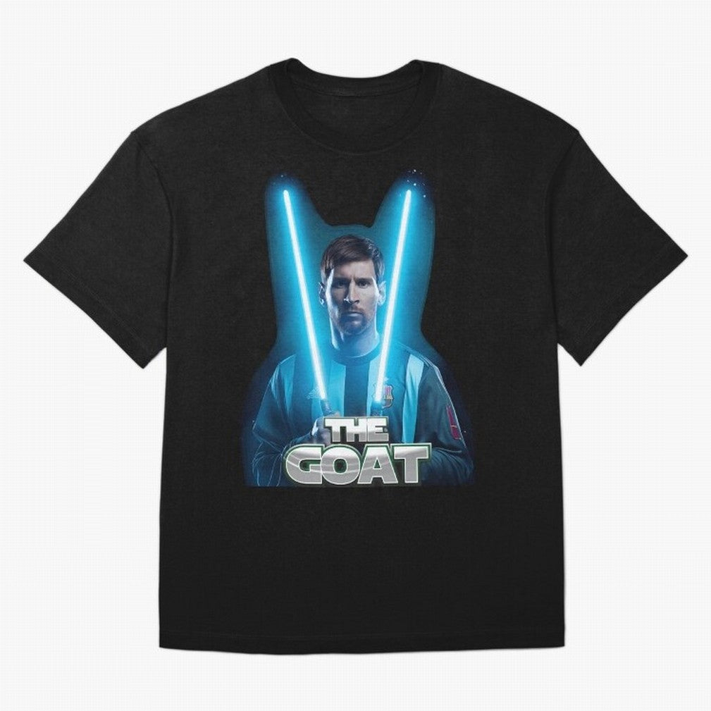 Messi Pop Art Portrait Oversized T-Shirt Make Game Day About Global Football Passion for FIFA World Cup 2026 USA Canada Mexico, Celebrating Neymar, England, France and Netherlands, Champion Mindset, Group Stage Buzz, Knockout Tension and Passionate