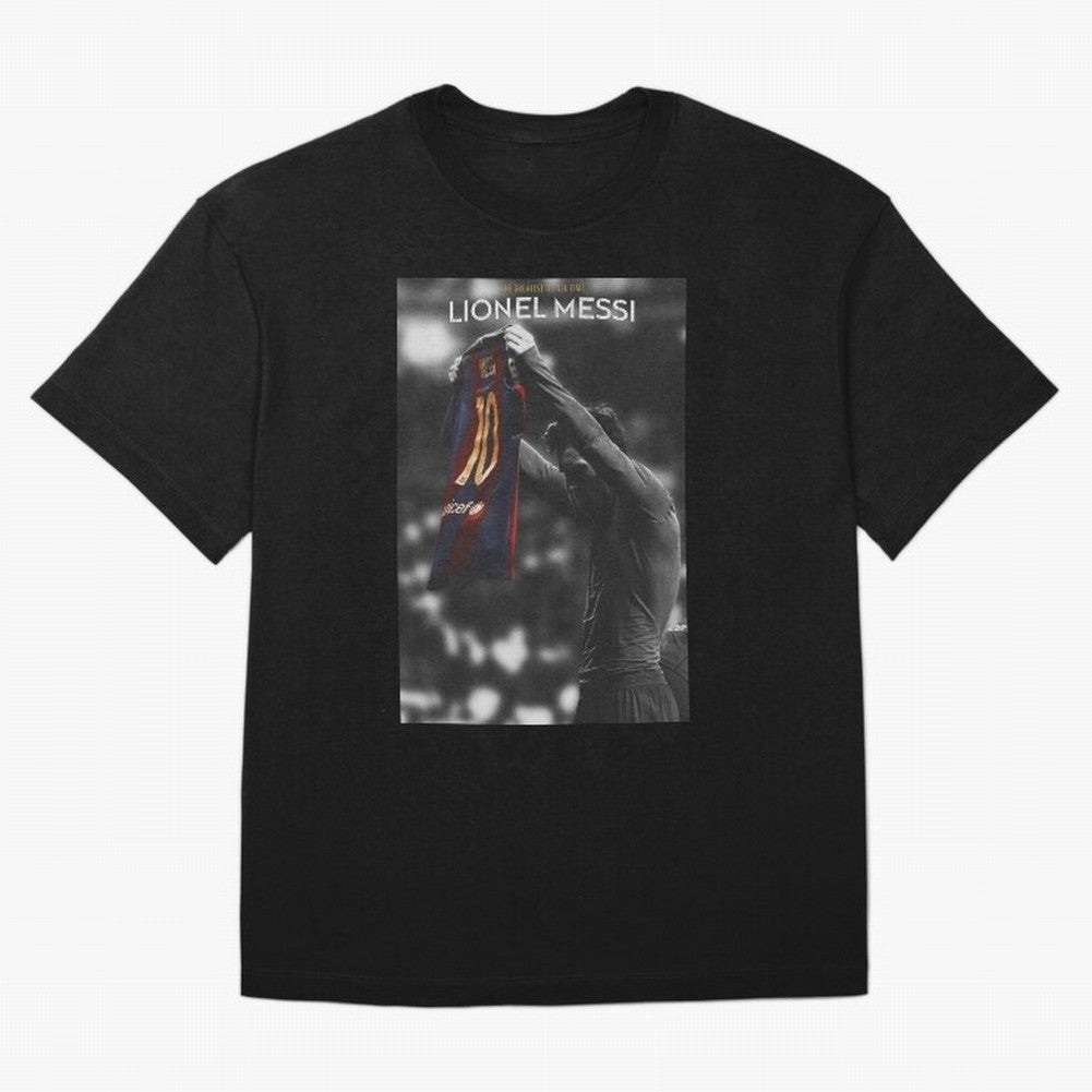 Lionel Messi GOAT Boxy T-Shirt Follow the Road to Global Football Passion for FIFA World Cup 2026 USA Canada Mexico, Built around CR7 and Messi, Brazil, Retro Football Energy, Iconic Rivalries, Trophy Chase Drama and Stadium Atmosphere; Perfect for