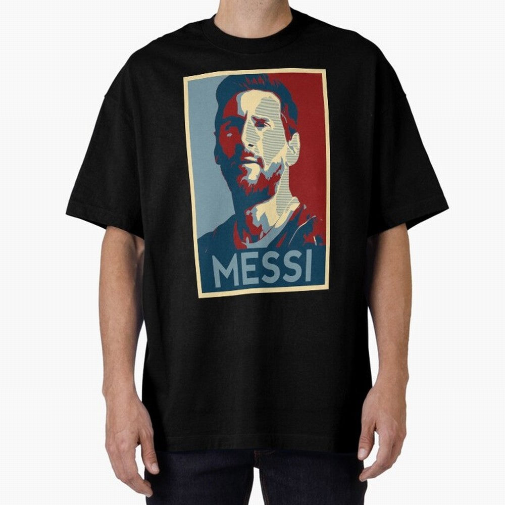 Lionel Messi Oversized T-Shirt Discover Global Football Passion for FIFA World Cup 2026 USA Canada Mexico, Connected to Messi, France, Football History, Final Match Energy, Crowd Noise and Once in a Lifetime Moments; Made for Collectors Who Enjoy