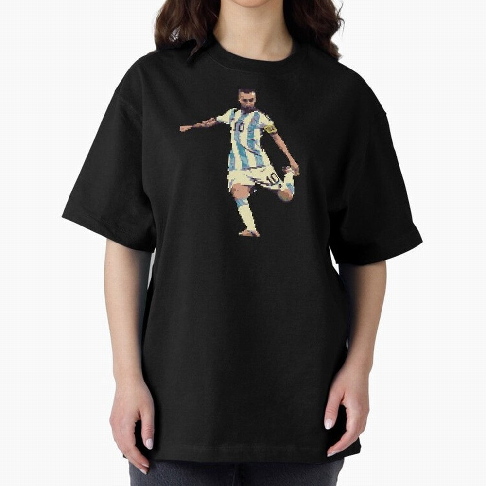 Lionel Messi Classic T-Shirt Carry National Pride through Global Football Passion for FIFA World Cup 2026 USA Canada Mexico, Inspired by CR7 and Messi, Brazil, Retro Football Energy, Iconic Rivalries, Trophy Chase Drama and Stadium Atmosphere;