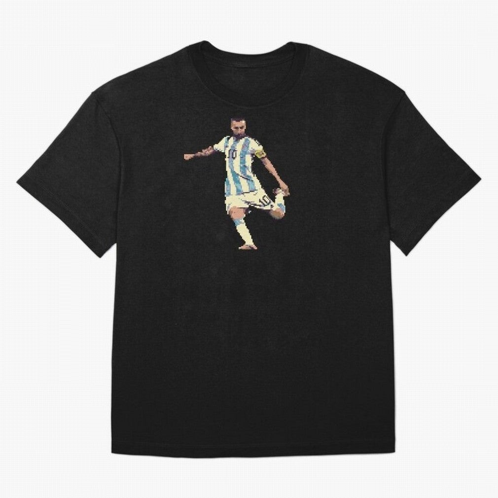 Lionel Messi Classic T-Shirt Carry National Pride through Global Football Passion for FIFA World Cup 2026 USA Canada Mexico, Inspired by CR7 and Messi, Brazil, Retro Football Energy, Iconic Rivalries, Trophy Chase Drama and Stadium Atmosphere;