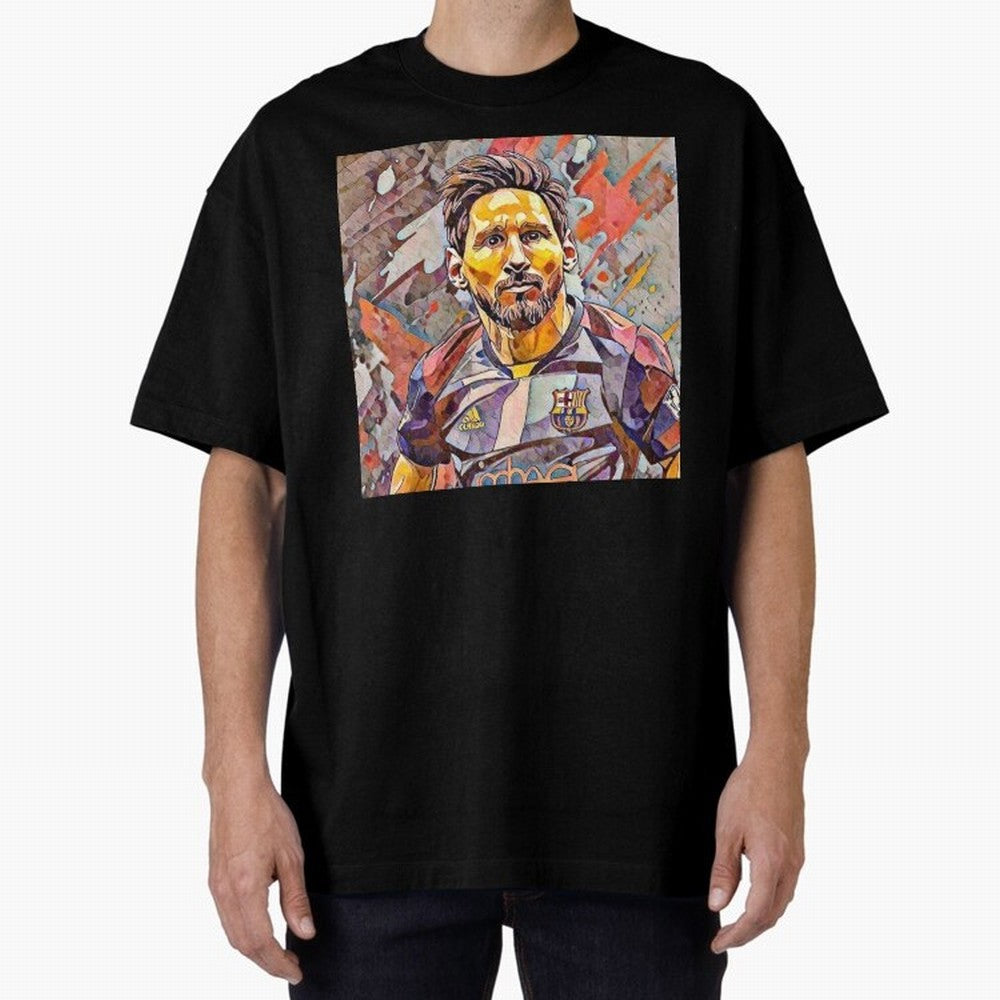 Messi art Oversized T-Shirt Feel the FIFA World Cup 2026 USA Canada Mexico Journey through Mbappe and Neymar Highlights, Germany Pride, Stadium Memories, Football Loyalty, International Chants and Championship Tradition; Great for Supporters Who