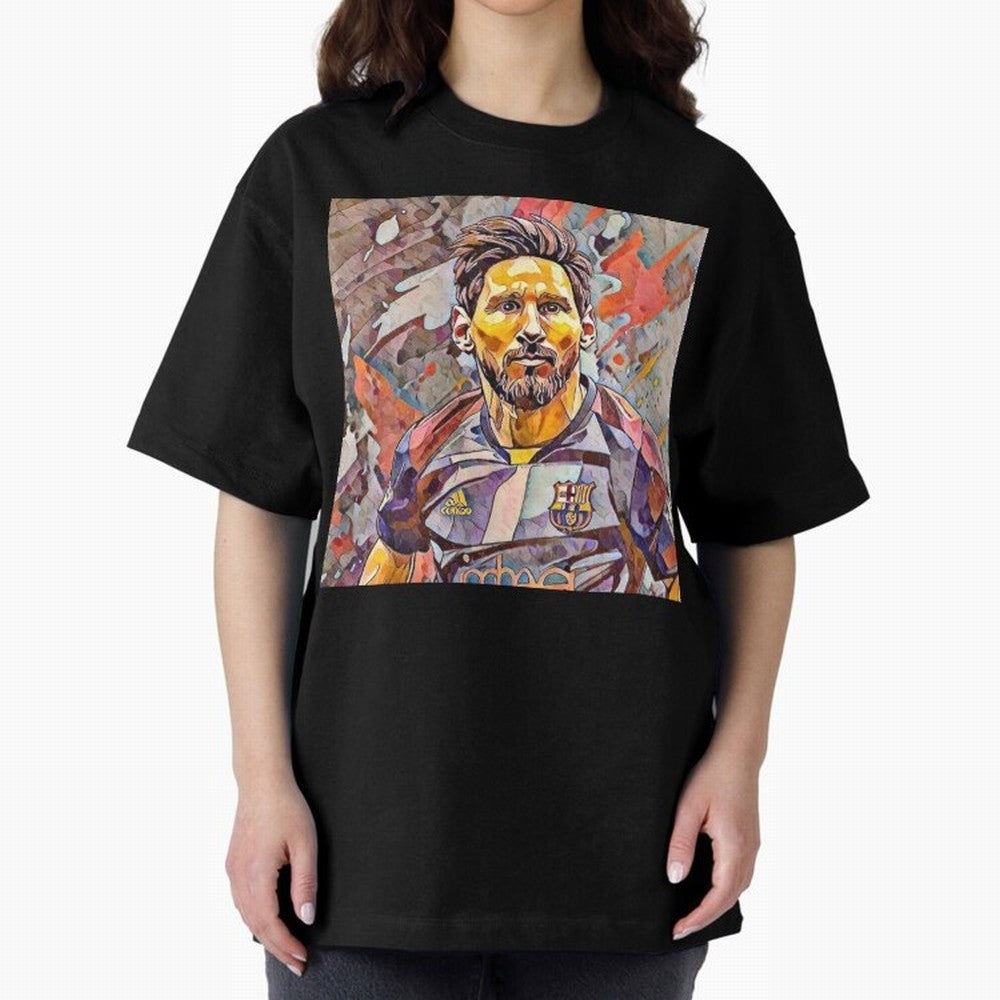 Messi art Oversized T-Shirt Feel the FIFA World Cup 2026 USA Canada Mexico Journey through Mbappe and Neymar Highlights, Germany Pride, Stadium Memories, Football Loyalty, International Chants and Championship Tradition; Great for Supporters Who