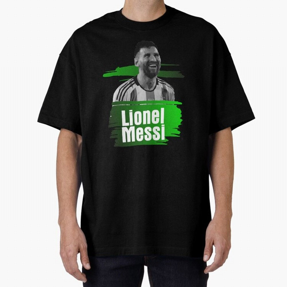 Lionel Messi Oversized T-Shirt Feel International Energy from FIFA World Cup 2026 Centered on CR7, Brazil Energy, Stadium Chants, National Pride, Trophy Dreams and Unforgettable Football Memories; Perfect for People Who Love Argentina, Brazil,