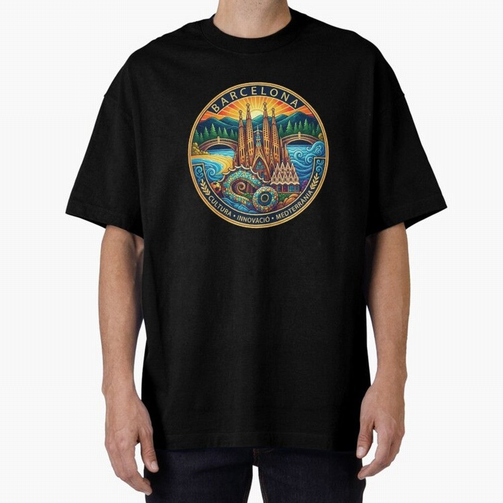 BARCELONA Oversized T-Shirt Embrace the FIFA World Cup 2026 USA Canada Mexico Journey through Haaland and Mbappe Highlights, England and Germany Pride, Fan Favorite Moments, National Team Passion, Big Match Drama and Soccer History; Ideal for