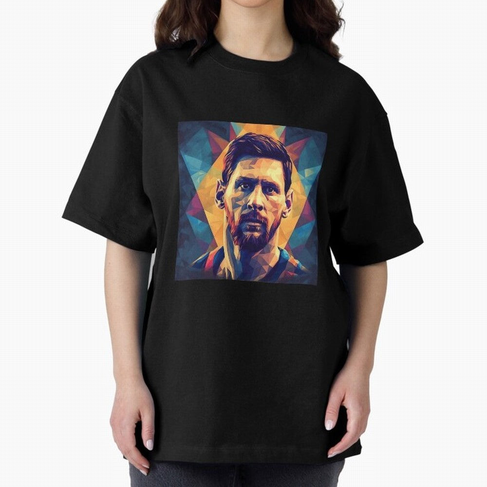 Lionel Messi Portrait Vector Classic T-Shirt Stand with FIFA World Cup 2026 Group Stage for Fans of Messi and Cristiano Ronaldo and France, Bringing Champion Mindset, Group Stage Buzz, Knockout Tension and Passionate Fan Culture; Perfect for People