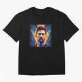 Lionel Messi Portrait Vector Classic T-Shirt Stand with FIFA World Cup 2026 Group Stage for Fans of Messi and Cristiano Ronaldo and France, Bringing Champion Mindset, Group Stage Buzz, Knockout Tension and Passionate Fan Culture; Perfect for People