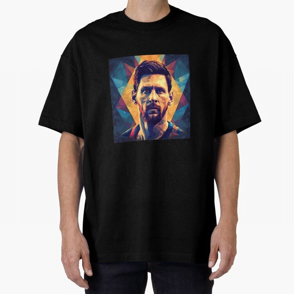 Lionel Messi Portrait Vector Classic T-Shirt Stand with FIFA World Cup 2026 Group Stage for Fans of Messi and Cristiano Ronaldo and France, Bringing Champion Mindset, Group Stage Buzz, Knockout Tension and Passionate Fan Culture; Perfect for People