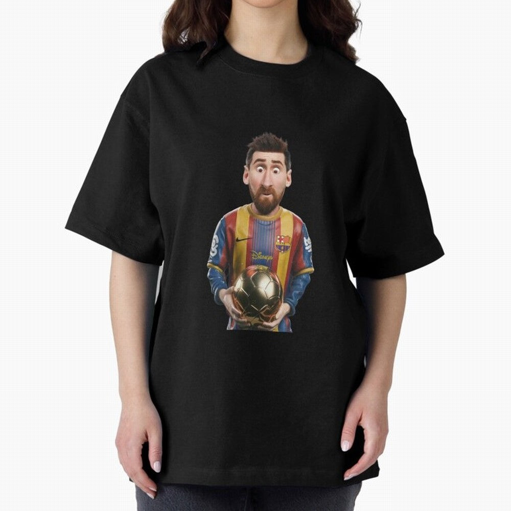 Gold Ball Classic T-Shirt Support Iconic Players in FIFA World Cup 2026 Spirit, Centered on France and Portugal, Messi and Cristiano Ronaldo, Global Supporter Spirit, Legendary Goals, National Colors and Tournament Celebration; Ideal for Football