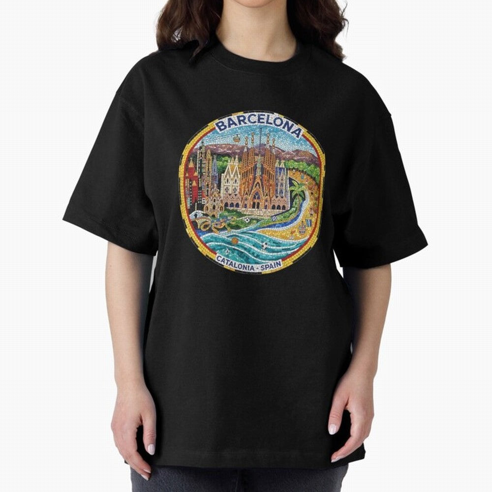 BARCELONA Oversized T-Shirt Treasure Match Day Hype around FIFA World Cup 2026 USA Canada Mexico, Neymar, Haaland and Cristiano Ronaldo, Brazil, Portugal and Argentina, Stadium Memories, Football Loyalty, International Chants and Championship