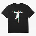 Ronaldo (Mint Green) Oversized T-Shirt Relive FIFA World Cup 2026 Centered on CR7 and Messi, Spain Energy, Vintage Soccer Flavor, Modern Football Stars, National Flags and Final Night Emotion; Built for Supporters Chasing Trophy Dreams, Final Match