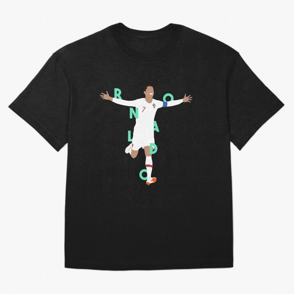 Ronaldo (Mint Green) Oversized T-Shirt Relive FIFA World Cup 2026 Centered on CR7 and Messi, Spain Energy, Vintage Soccer Flavor, Modern Football Stars, National Flags and Final Night Emotion; Built for Supporters Chasing Trophy Dreams, Final Match