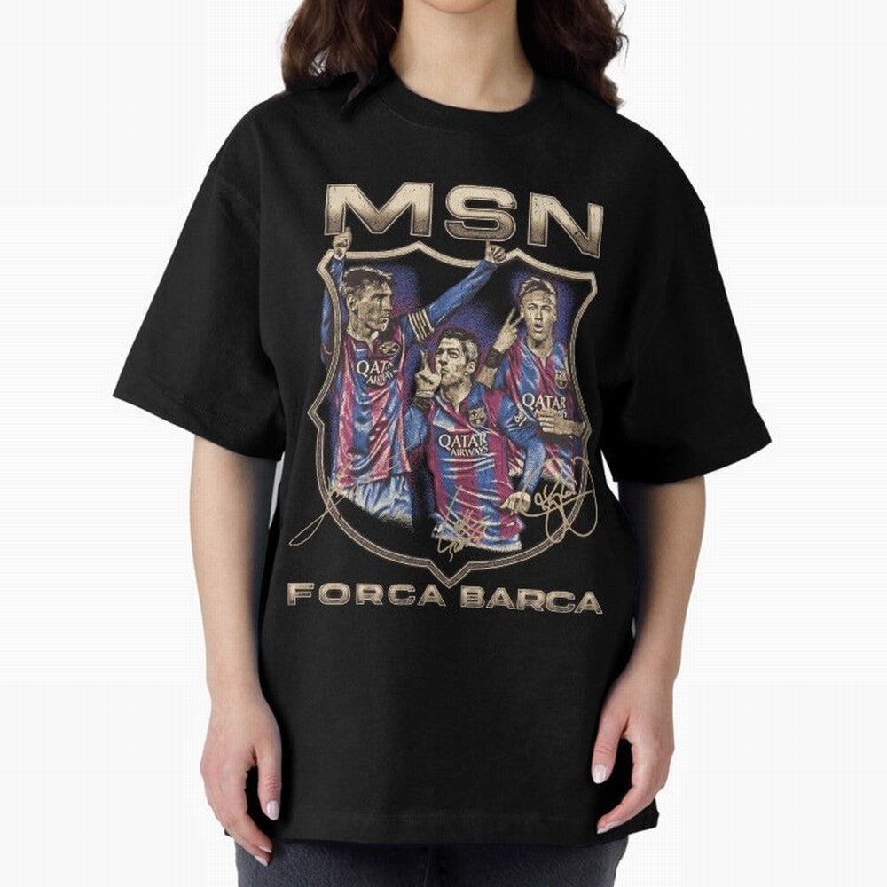 MSN of Barcelona Classic T-Shirt Relive the Noise and Pride of FIFA World Cup 2026 Inspired by Haaland, Portugal, Spain and Germany Energy, Game Day Rituals, Football Legends, Country Pride and the Road to the Final; Perfect for People Who Love