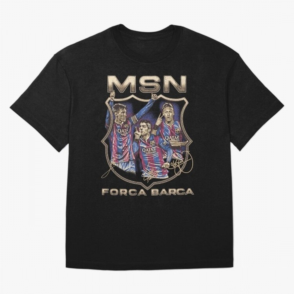 MSN of Barcelona Classic T-Shirt Relive the Noise and Pride of FIFA World Cup 2026 Inspired by Haaland, Portugal, Spain and Germany Energy, Game Day Rituals, Football Legends, Country Pride and the Road to the Final; Perfect for People Who Love