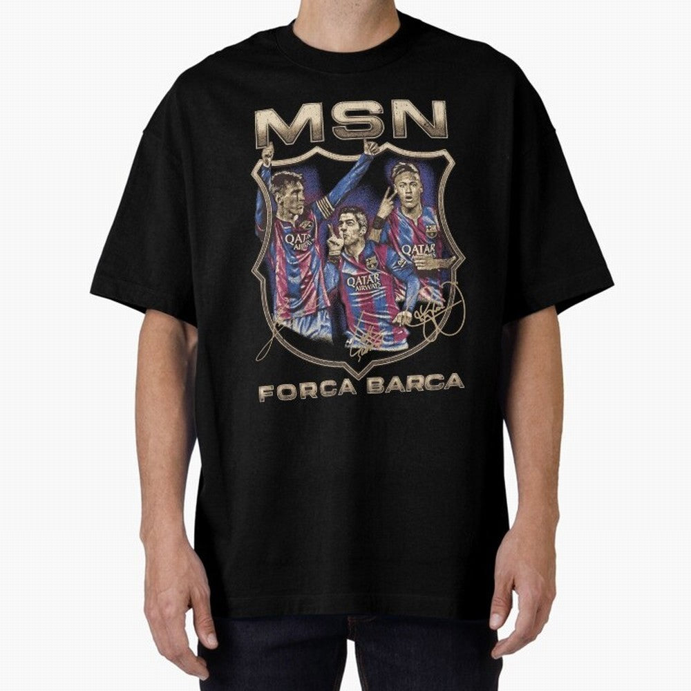 MSN of Barcelona Classic T-Shirt Relive the Noise and Pride of FIFA World Cup 2026 Inspired by Haaland, Portugal, Spain and Germany Energy, Game Day Rituals, Football Legends, Country Pride and the Road to the Final; Perfect for People Who Love