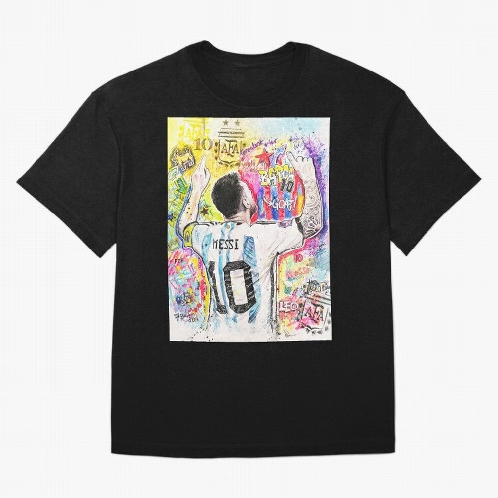 Lionel Messi Oversized T-Shirt Show Your Love for FIFA World Cup 2026 Group Stage for Fans of Messi, CR7 and Mbappe and England, France and Netherlands, Bringing Classic Soccer Heritage, Championship Pressure, Fan Loyalty and International Pride;