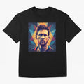 Lionel Messi Portrait Vector Art Classic T-Shirt Bring World Football Passion into FIFA World Cup 2026 for Fans of Haaland and Argentina, France and Brazil, Bringing Sports Nostalgia, International Competition, Famous Players and Unforgettable