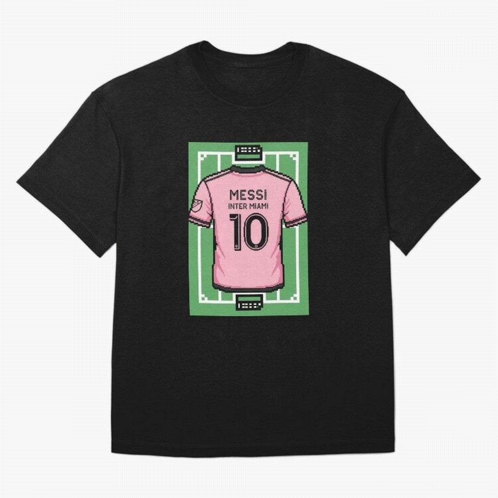 Leo Messi Inter Miami 8-Bit Soccer Football Classic T-Shirt Celebrate FIFA World Cup 2026 Spirit, Inspired by Argentina, France and Brazil, Neymar, Global Supporter Spirit, Legendary Goals, National Colors and Tournament Celebration; Ideal for
