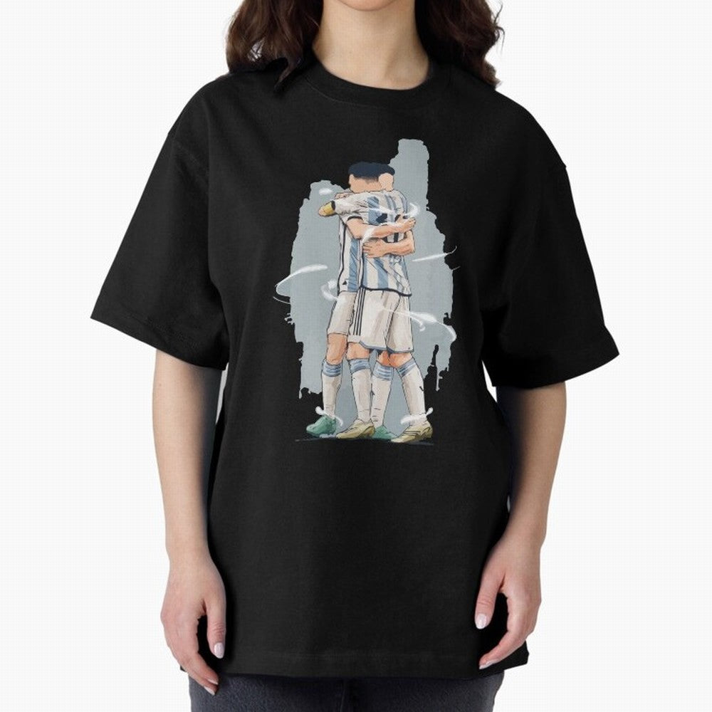 Messi with his fan Julian Alvarez World Cup 2022 Classic T-Shirt Feel the Trophy Chase of Global Football Passion for FIFA World Cup 2026 USA Canada Mexico, Capturing CR7 and Messi, Argentina, Game Day Rituals, Football Legends, Country Pride and