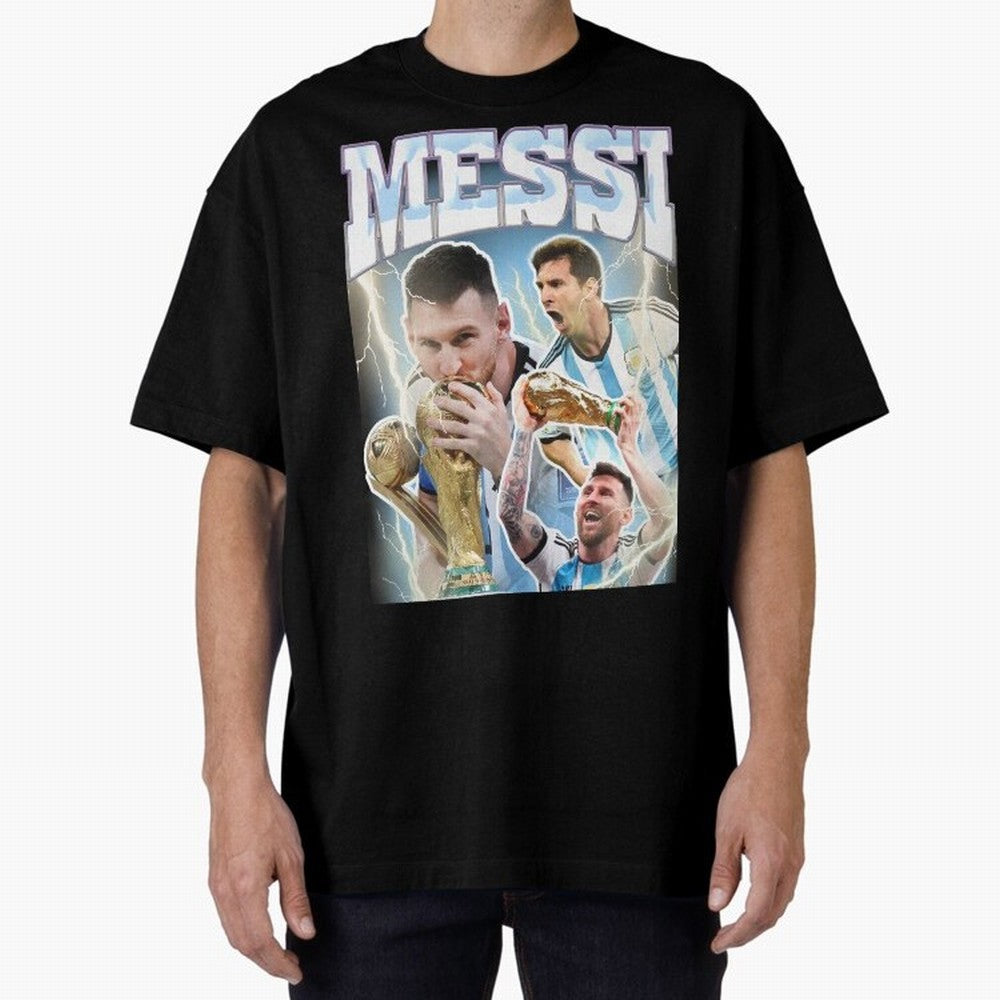 Messi Champion Vintage Retro Design Classic T-Shirt Celebrate the Magic of FIFA World Cup 2026 Group Stage for Fans of Cristiano Ronaldo and Argentina, France and Brazil, Bringing Tournament Hype, Historic Matchups, Family Viewing Parties and