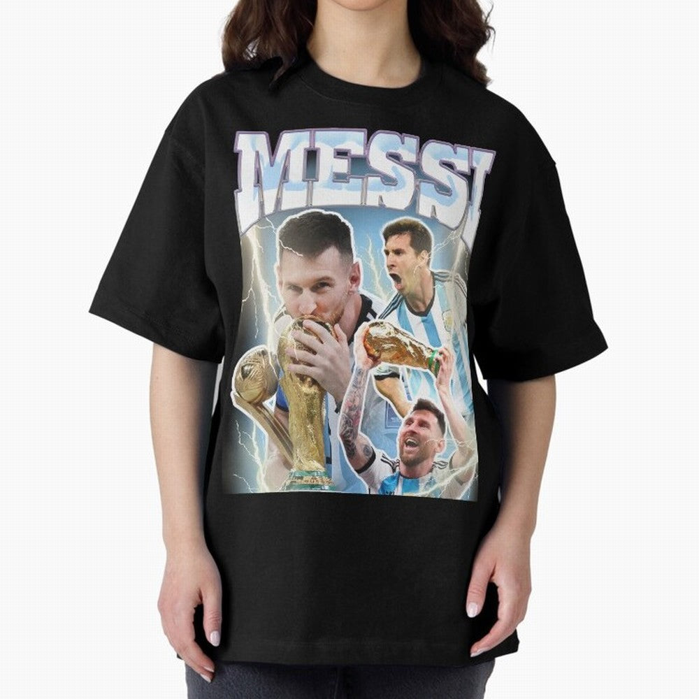 Messi Champion Vintage Retro Design Classic T-Shirt Celebrate the Magic of FIFA World Cup 2026 Group Stage for Fans of Cristiano Ronaldo and Argentina, France and Brazil, Bringing Tournament Hype, Historic Matchups, Family Viewing Parties and