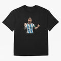 Messi World Champion #2 Oversized T-Shirt Embrace FIFA World Cup 2026 Group Stage for Fans of Cristiano Ronaldo and Argentina, Bringing Football History, Final Match Energy, Crowd Noise and Once in a Lifetime Moments; Perfect for Fans, Collectors,