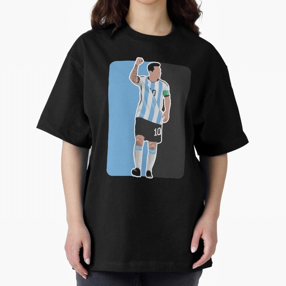 Messi World Cup 2022 Oversized T-Shirt Get Ready for FIFA World Cup 2026 Spirit, Built around Netherlands, Messi, Neymar and Mbappe, Football History, Final Match Energy, Crowd Noise and Once in a Lifetime Moments; Ideal for Fans Who Follow Messi,