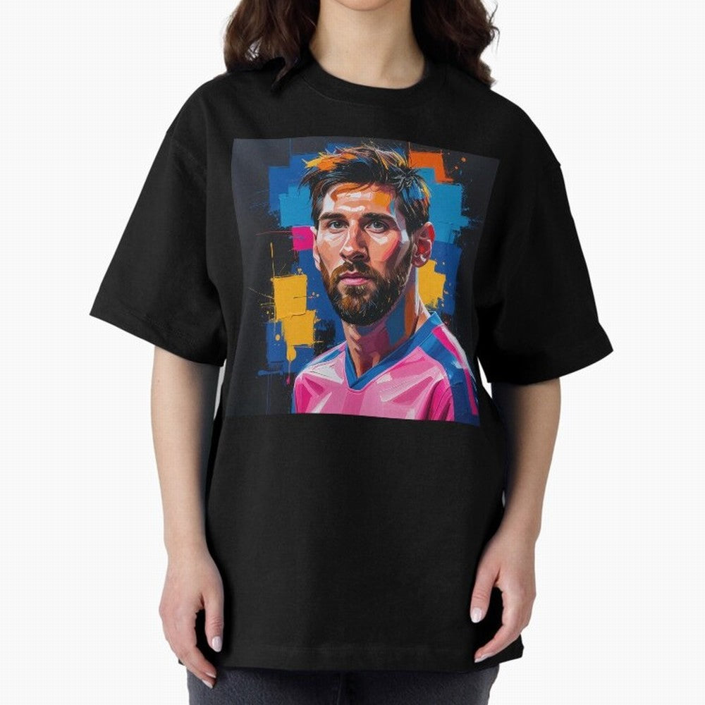 Vibrant Artistic Portrait of Lionel Messi (GOAT) - Digital painting (Version 4) Classic T-Shirt Show Fan Pride Across Match Day Hype around FIFA World Cup 2026 USA Canada Mexico, Messi and Cristiano Ronaldo, Spain and Netherlands, Sports Nostalgia,